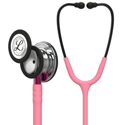 5962 Littmann Classic III - Pearl Pink w/ Mirror Finish, Pink Stem & Smoke