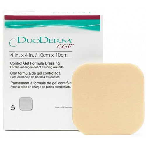 DuoDERM® 187660 Hydrocolloid Dressing, 4x4, 5/box