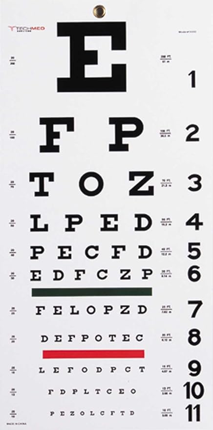 Snellen Hanging Eye Chart