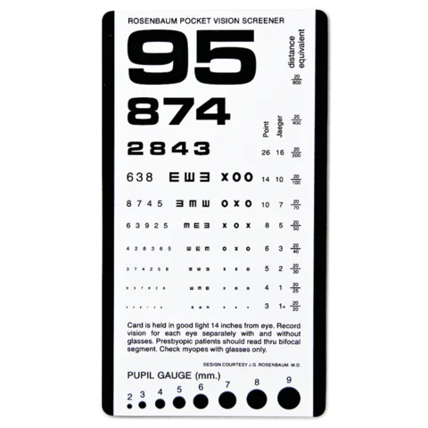 Pocket Eye Chart