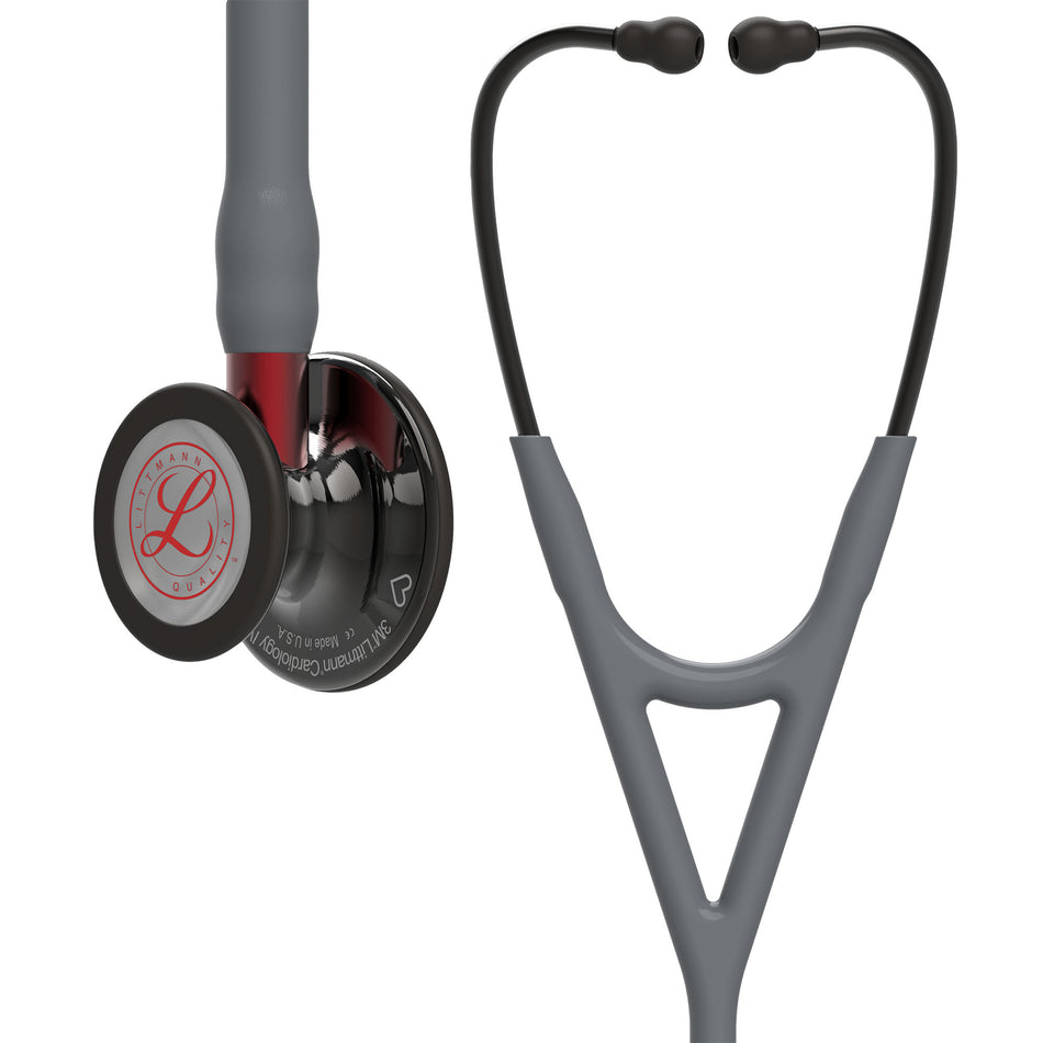 6183 Littmann Cardiology IV - Gray w/ Smoke/Red, LIMITED EDITION