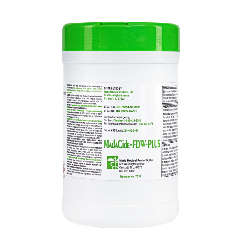 MadaCide-FDW-Plus, Disinfectant / Deodorizing Surface Wipes