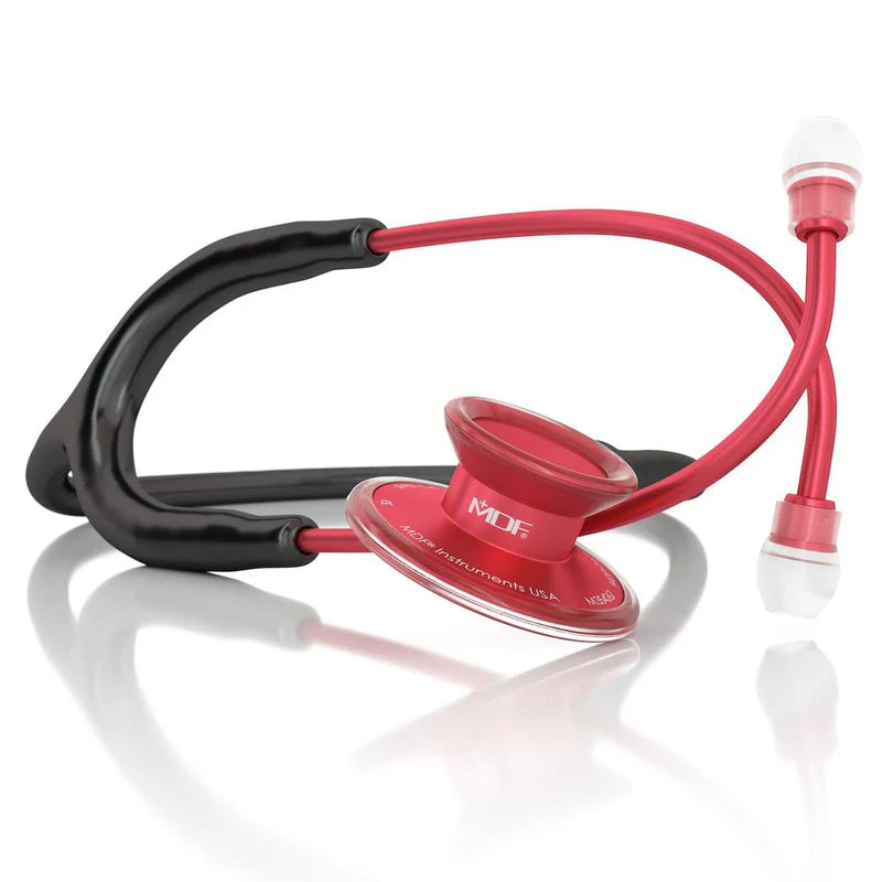 MDF Acoustica Stethoscope, Black/Red