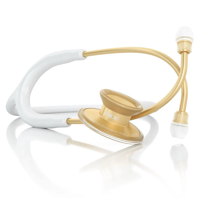 MDF Acoustica Stethoscope, White/Gold