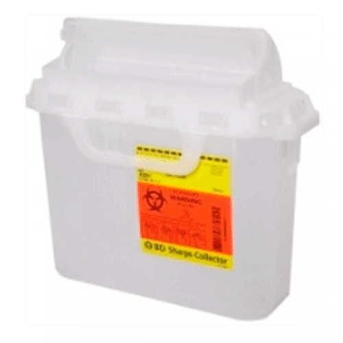 5.4 Quart Clear BD Sharps Container