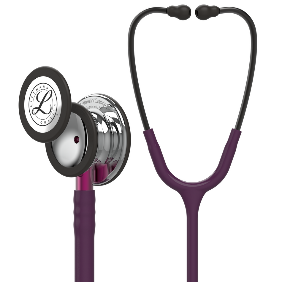 5960 Littmann Classic III - Plum w/ Mirror Finish & Pink Stem