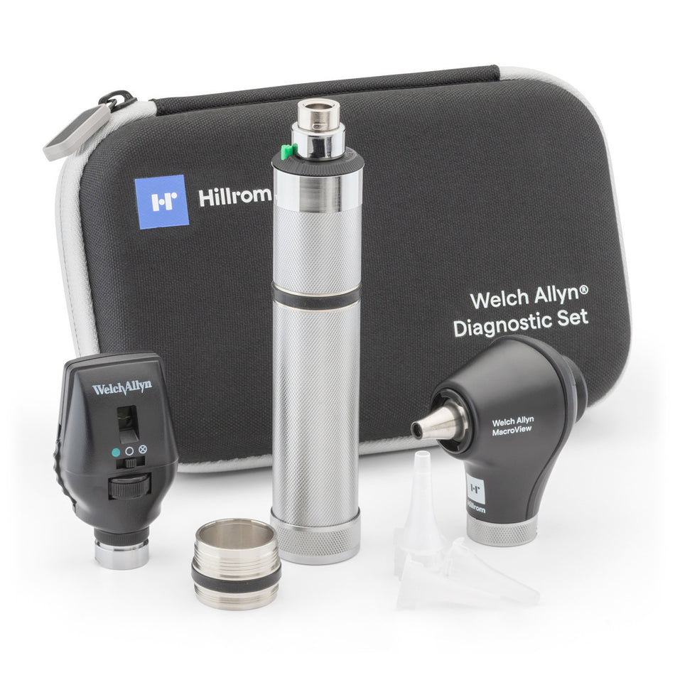 71-SM2CXX, Welch Allyn 3.5V Diagnostic Set with Coaxial LED Ophthalmoscope, MacroView Basic LED Otoscope.