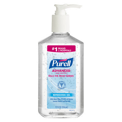 PURELL Advanced Hand Sanitizer Gel 12 fl oz Table Top Pump Bottle